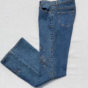🌺Will Smith🌺Vintage High Waist Beaded Jeans